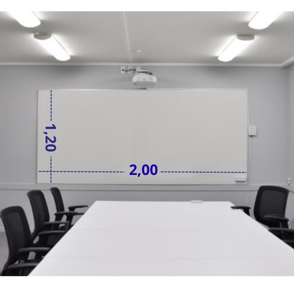 Quadro Branco de Projeção 200x120